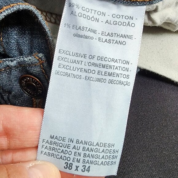 Denizen from Levi's Dark Wash 285 Relaxed Fit Jeans Size 38x34 - Picture 9 of 15